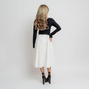 White Balloon Skirt